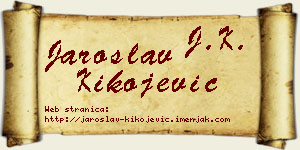 Jaroslav Kikojević vizit kartica